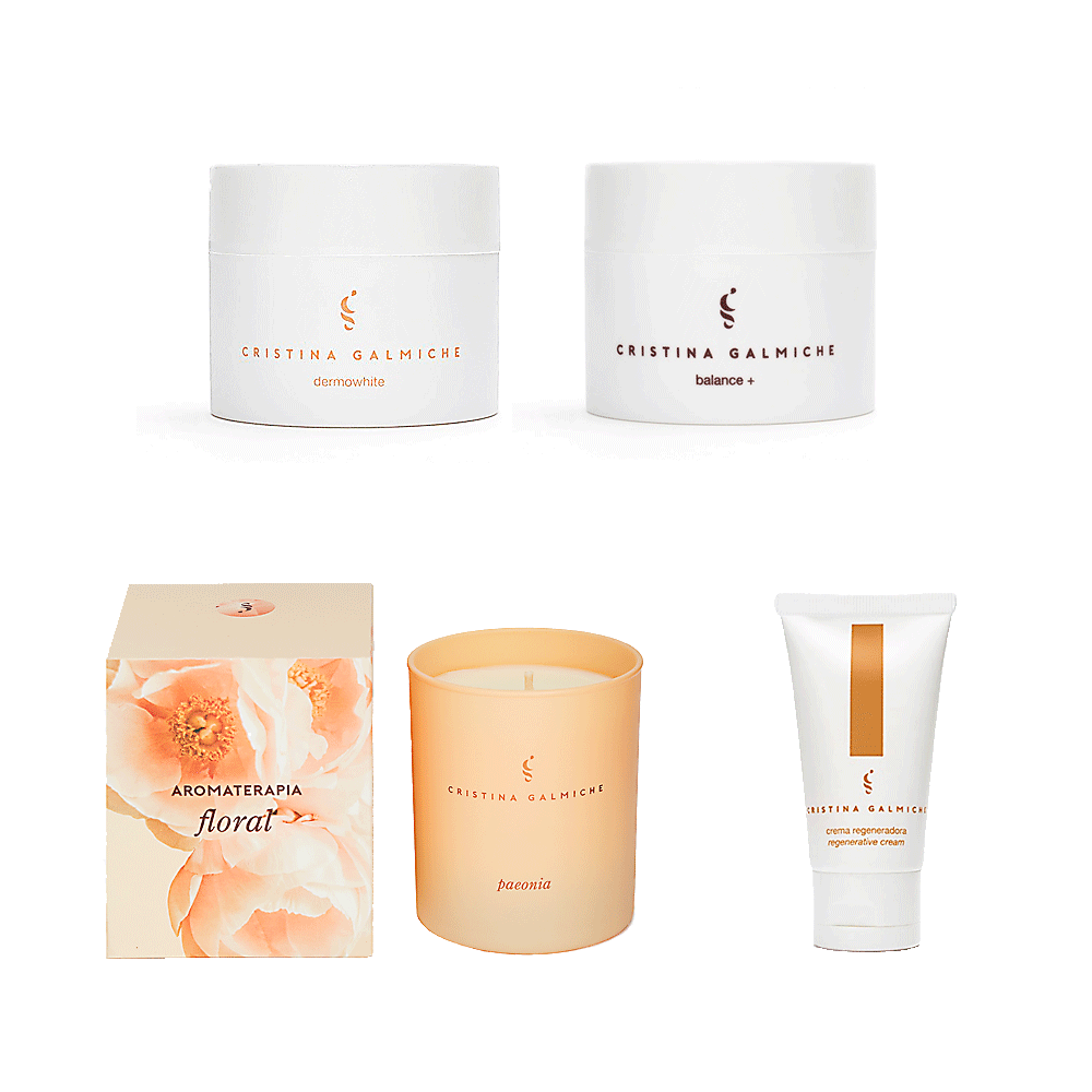 Set 3 cremas y vela aromaterapia Cristina Galmiche
