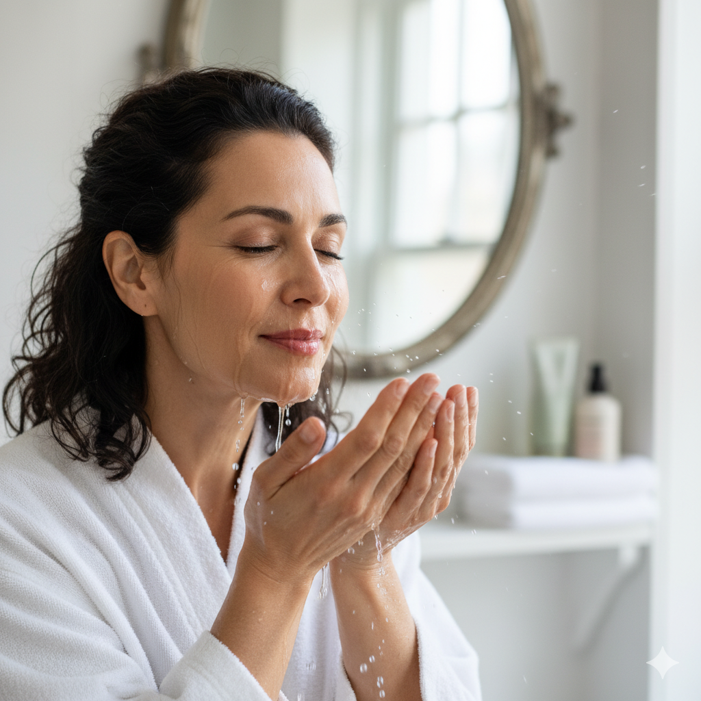 ¿Es bueno lavar la cara con solo agua por la mañana? Mitos, ciencia dermatológica y rutina recomendada por Cristina Galmiche